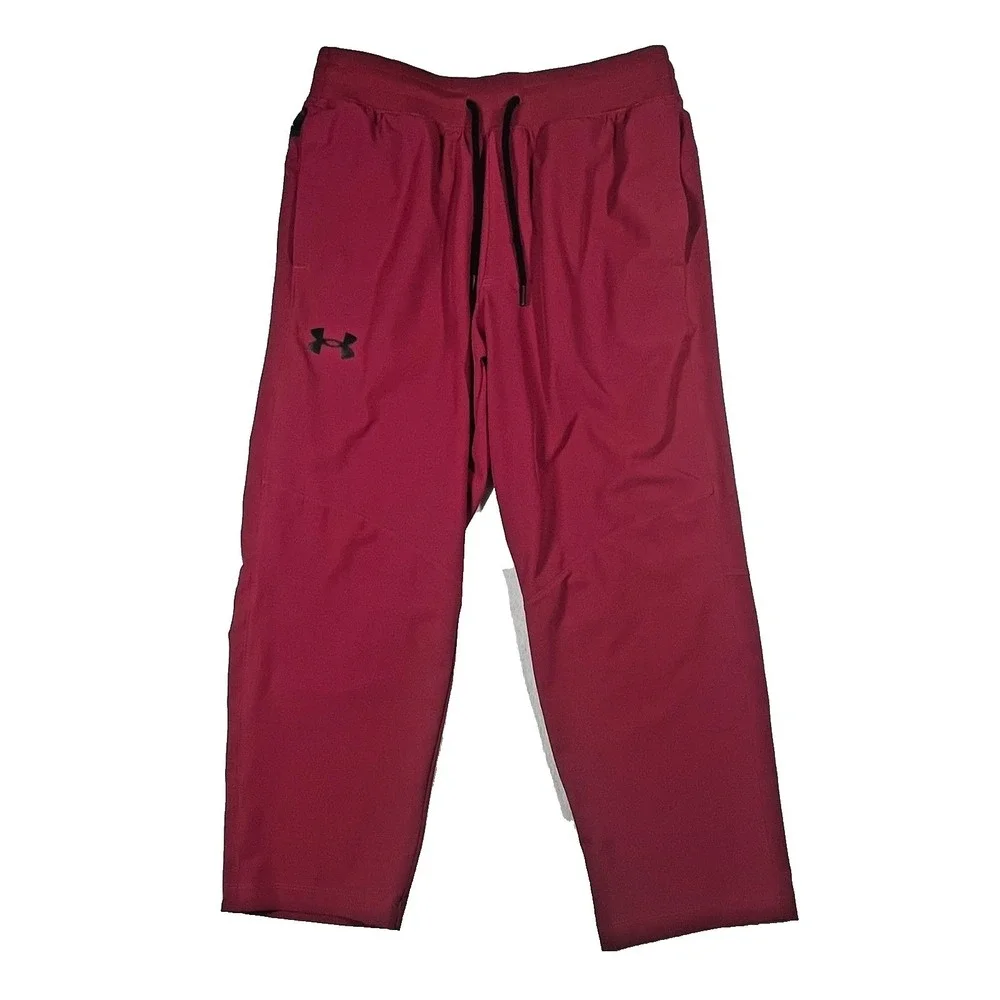 Under Armour Unstoppable Tapered Pants Mens Large Maroon 1376965 Athletic Gym